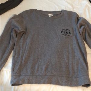 Victoria Secrets Pink grey shirt sweater